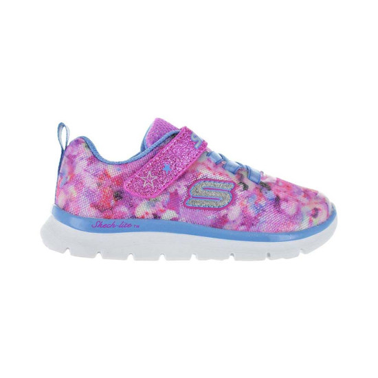 Skechers Floral Camo Sneaker W/ Satin Gore And Strap